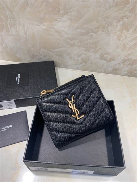 ysl double zip wallet|ysl small wallet for women.